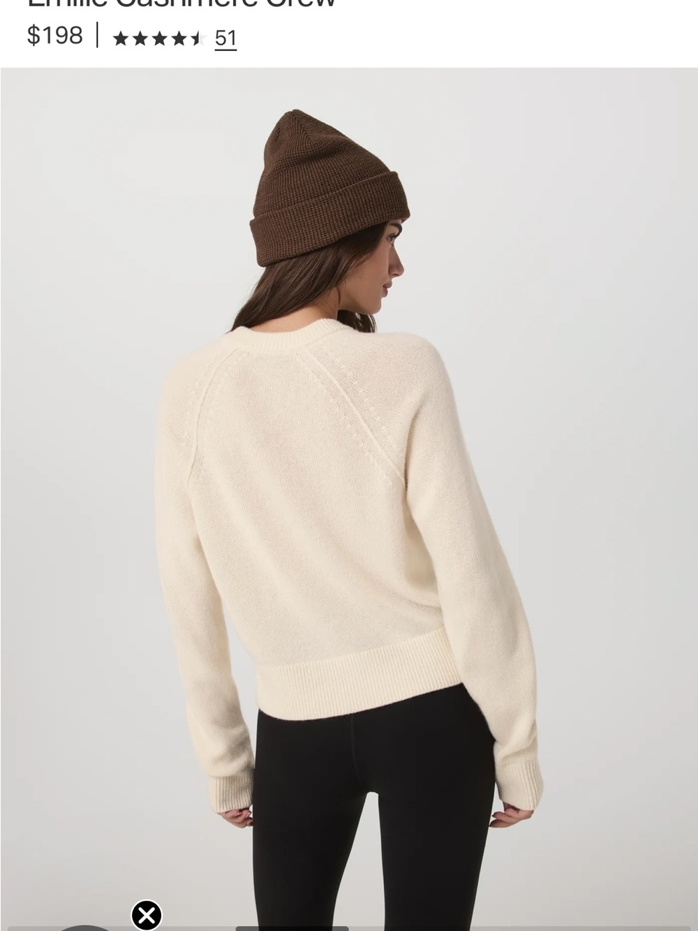 NWT Vuori Émilie Cashmere Crew
Porcelain - Picture 3 of 7
